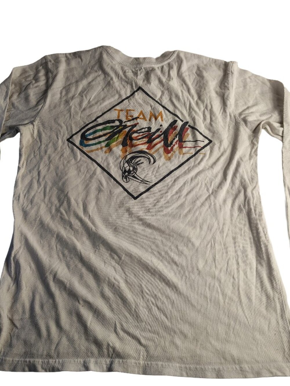 Men's Medium White Modern Long Sleeve O'Neill Logo Branded Shirt